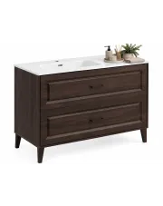 Zestaw łazienkowy szafka z umywalką Dąb Ristretto - Raventia 7X 120 cm w sklepie Edinos.pl