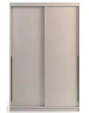 Kaszmirowa szafa przesuwana 140 cm z drążkami - Eraffi 3X w sklepie Edinos.pl