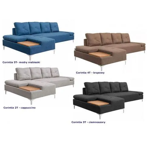 Szczegółowe zdjęcie nr 6 produktu Sofa narożna Kazja 2T - cappuccino