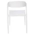 Minimalistyczne białe krzesło Wassio
