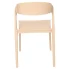 Beżowe krzesło minimalistyczne Wassio