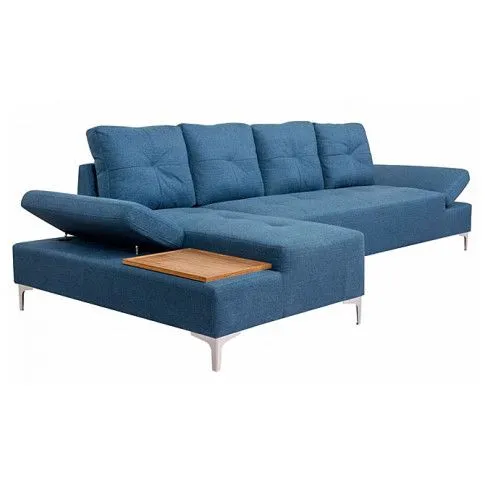 Zdjęcie sofa narożna Kazja 5T - niebieska | Edinos.pl