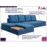 Szczegółowe zdjęcie nr 4 produktu Sofa narożna Corintia 5T - niebieska