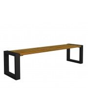 Drewniana ławka klasyczna Norin 3X Black 150cm - 8 kolorów  w sklepie Edinos.pl