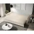 Szczegółowe zdjęcie nr 4 produktu Kremowa tapicerowana welurem sofa rozkładana - Ahmo