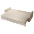 Szczegółowe zdjęcie nr 6 produktu Kremowa tapicerowana welurem sofa rozkładana - Ahmo