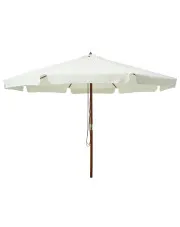 Klasyczny parasol ogrodowy piaskowa biel - Sorani w sklepie Edinos.pl