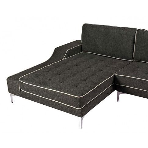 Szczegółowe zdjęcie nr 6 produktu Nowoczesna sofa narożna Alvena 3F - antracyt