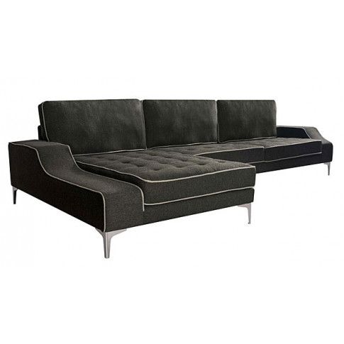 Szczegółowe zdjęcie nr 5 produktu Nowoczesna sofa narożna Alvena 3F - antracyt