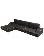 Nowoczesna sofa narożna Alvena 3F - antracyt w sklepie Edinos.pl