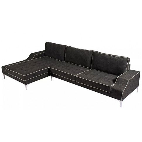 Zdjęcie produktu Nowoczesna sofa narożna Alvena 3F - antracyt.