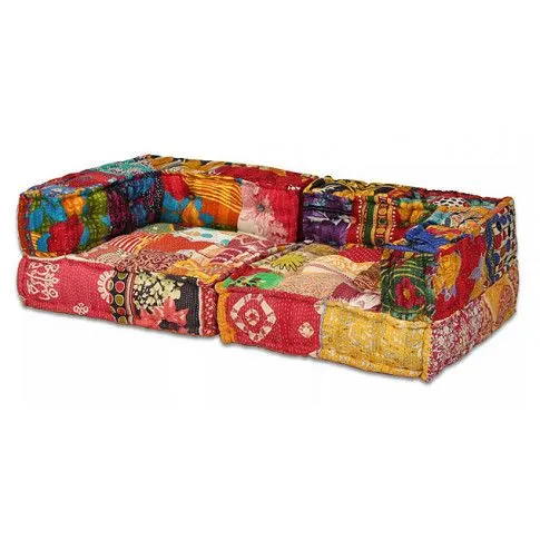 Szczegółowe zdjęcie nr 9 produktu Sofa Patchwork modułowa 2-osobowa Montanex 3D - kolorowa