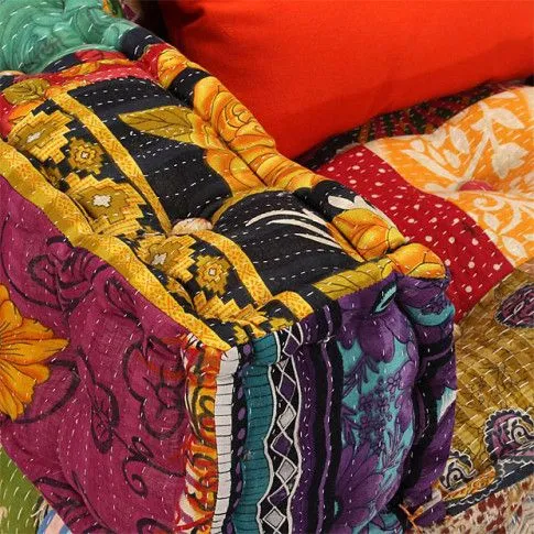 Szczegółowe zdjęcie nr 8 produktu Sofa Patchwork modułowa 2-osobowa Montanex 3D - kolorowa