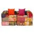 Fotografia Sofa Patchwork modułowa 2-osobowa Demri 3D - kolorowa z kategorii Kanapy i sofy