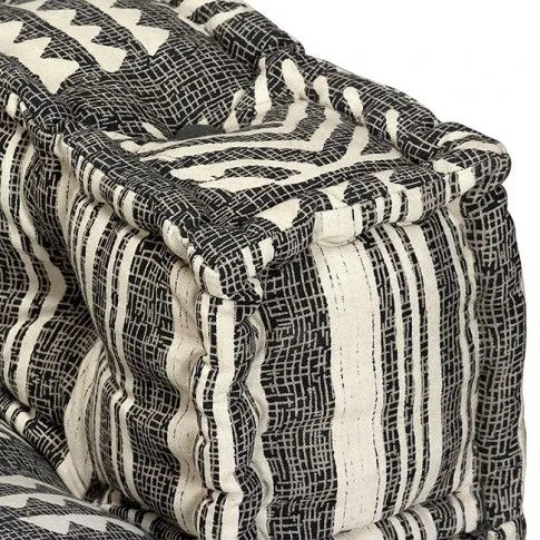 Dwuosobowa beżowa Sofa modułowa Demri 3D w paski