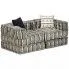 Dwuosobowa sofa modułowa w paski - Demri 3D
