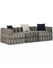 Trzyosobowa sofa modułowa w paski - Demri 5D w sklepie Edinos.pl