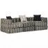 Trzyosobowa sofa modułowa w paski - Demri 5D
