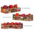 Szczegółowe zdjęcie nr 10 produktu Modułowa sofa patchworkowa Demri 6D