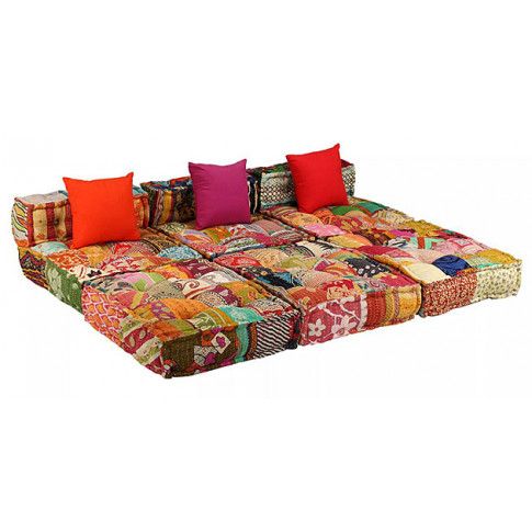 Zdjęcie patchworkowa sofa 3-osobowa Demri 4D - sklep Edinos.pl