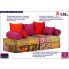 Szczegółowe zdjęcie nr 4 produktu Modułowa sofa patchwork Demri 2D
