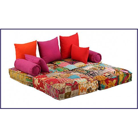 Szczegółowe zdjęcie nr 8 produktu Modułowa sofa patchwork Demri 2D