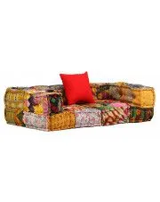 2-osobowa modułowa sofa patchwork Demri 1D