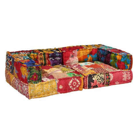Fotografia 2-osobowa modułowa sofa patchwork Demri 1D z kategorii Kanapy i sofy