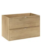 Wisząca szafka pod umywalkę z szufladami Dąb Cremona - Veridra 4X 80 cm w sklepie Edinos.pl
