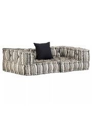 Dwuosobowa sofa modułowa w paski - Demri D1 w sklepie Edinos.pl