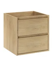 Wisząca szafka pod umywalkę Dąb Cremona - Solvane 4X 50 cm w sklepie Edinos.pl