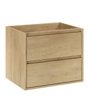 Szafka pod umywalkę z szufladami Dąb Cremona - Solvane 4X 60 cm w sklepie Edinos.pl