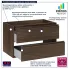 Szafka pod umywalkę z szufladami Solvane 4X 80 cm orzech