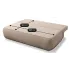 Rozłożona sofa szenilowa beż Gienne 3X