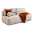 Szenilowa sofa beżowa rozkładana Gienne 3X