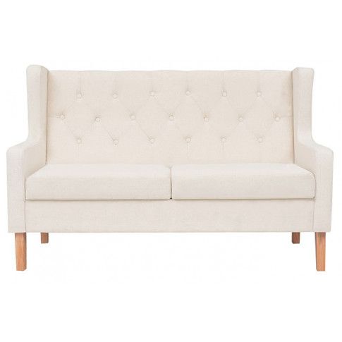 Fotografia Dwuosobowa sofa Isobel 2C - kremowobiała z kategorii Salon