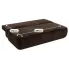 Rozłożona brązowa sofa welurowa Gienne 4X