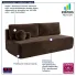 Sofa welurowa Gienne 4X brąz