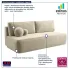 Sofa welurowa Gienne 4X krem