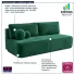 Sofa welurowa Gienne 4X zielona