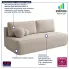Sofa boucle Gienne 5X beż