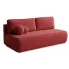 Bordowa rozkładana kanapa boucle Gienne 5X