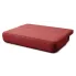 Rozłożona bordowa sofa boucle Gienne 5X