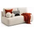 Kremowa kanapa boucle Gienne 5X