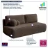 Sofa boucle Gienne 5X mocca