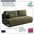 Sofa boucle Gienne 5X oliwkowa