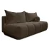 Brązowa sofa baranek z funkcją spania Emiero 3X