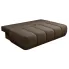 Rozłożona brązowa sofa boucle Emiero 3X