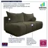 Oliwkowa sofa boucle Emiero 3X