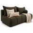 Oliwkowa sofa rozkładana z pojemnikiem boucle - Emiero 3X